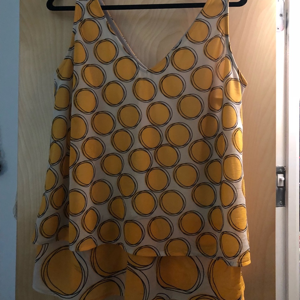 Geo Print Blouse Tank
